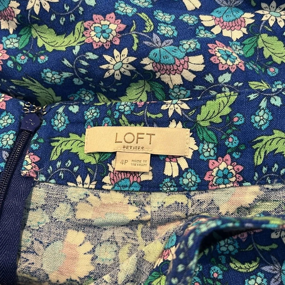 LOFT floral ruffle